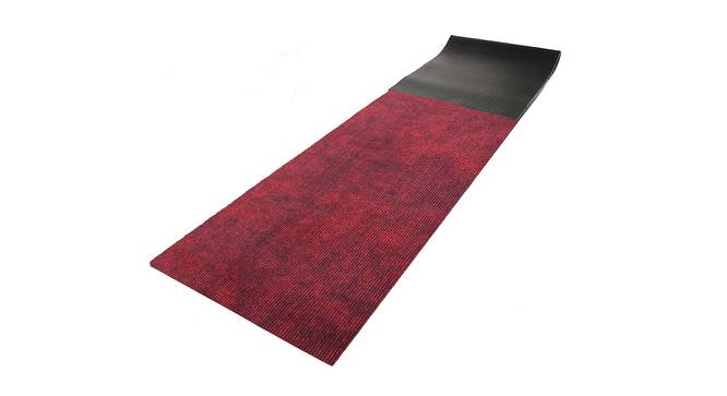 Lylah Maroon Solid Fabric 192x24 inches Runner (Maroon) by Urban Ladder - Front View Design 1 - 637013