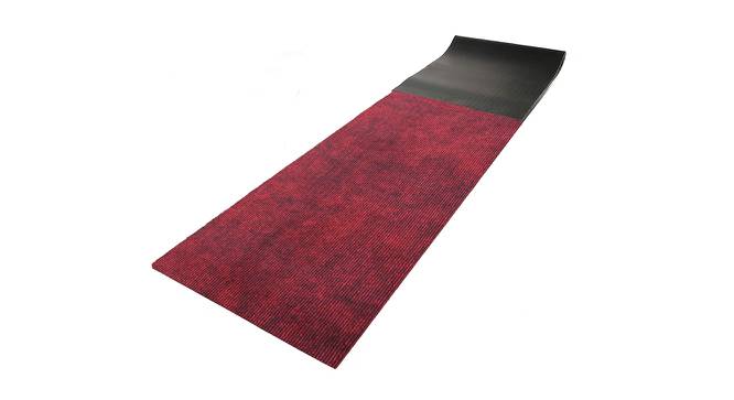 Cheyenne Maroon Solid Fabric 48x24 inches Runner (Maroon) by Urban Ladder - Front View Design 1 - 637075