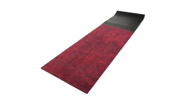 Jemma Maroon Solid Fabric 72x24 inches Runner (Maroon) by Urban Ladder - Front View Design 1 - 637077
