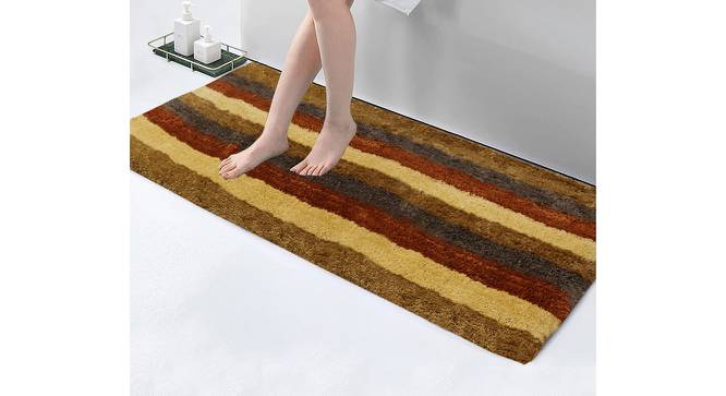 Tessa Maroon Solid Natural Fiber 59x24 inches Runner (Maroon) by Urban Ladder - Front View Design 1 - 637132