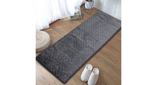 Billie Grey Solid Natural Fiber 59x24 inches Runner (Green) by Urban Ladder - Front View Design 1 - 637193