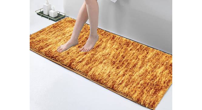 Celia Gold Solid Natural Fiber 24x16 inches Runner (Red) by Urban Ladder - Front View Design 1 - 637312
