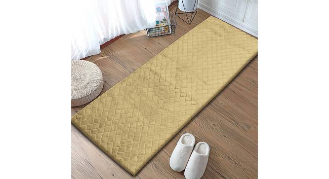 Kate Gold Solid Natural Fiber 59x24 inches Runner (Green) by Urban Ladder - Front View Design 1 - 637315