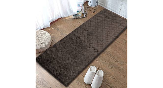 Stevie Brown Solid Natural Fiber 59x24 inches Runner (Green) by Urban Ladder - Front View Design 1 - 637380