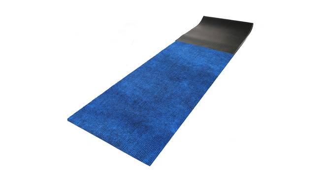 Amber Blue Solid Fabric 156x24 inches Runner (Blue) by Urban Ladder - Front View Design 1 - 637433
