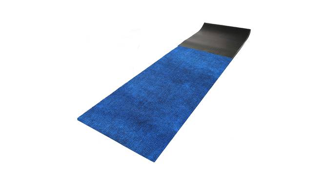Aviana Blue Solid Fabric 168x24 inches Runner (Blue) by Urban Ladder - Front View Design 1 - 637434