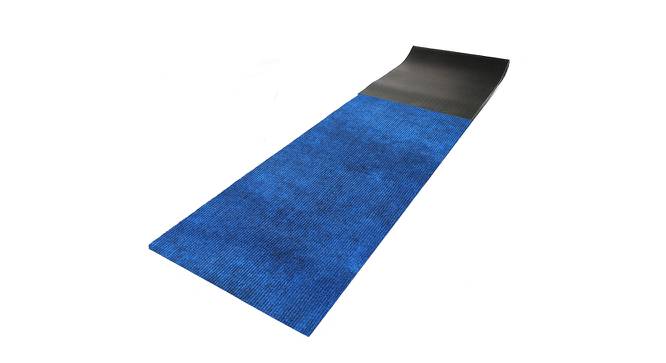 Erin Blue Solid Fabric 240x24 inches Runner (Blue) by Urban Ladder - Front View Design 1 - 637440