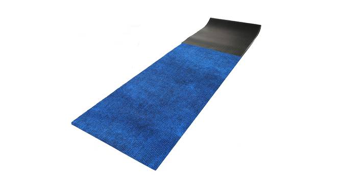 Madilynn Blue Solid Fabric 72x24 inches Runner (Blue) by Urban Ladder - Front View Design 1 - 637495