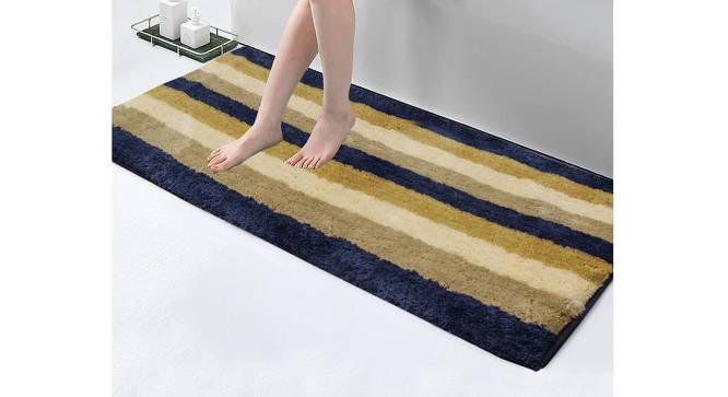 Kailani Blue Solid Natural Fiber 59x24 inches Runner (Blue) by Urban Ladder - Front View Design 1 - 637534