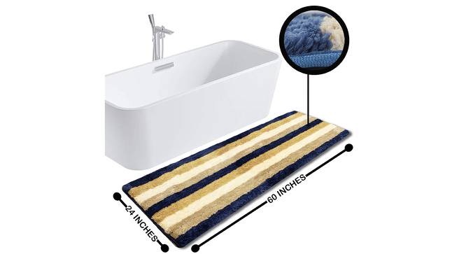 Kailani Blue Solid Natural Fiber 59x24 inches Runner (Blue) by Urban Ladder - Design 1 Side View - 637560