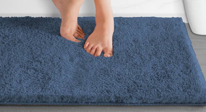 Ariyah Blue Solid Natural Fiber 59x24 inches Runner (Multicolor) by Urban Ladder - Design 1 Side View - 637565