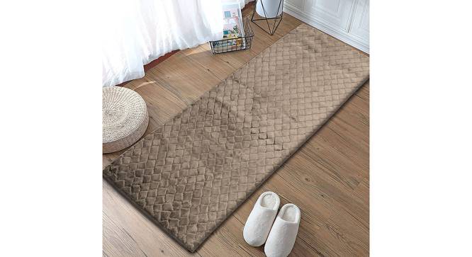 Frances Beige Solid Natural Fiber 59x24 inches Runner (Taupe) by Urban Ladder - Front View Design 1 - 637684
