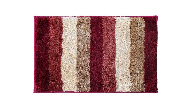 Julianna Red Solid Natural Fiber 35x24 inches Anti skid Doormat (Cherry, Medium Size) by Urban Ladder - Front View Design 1 - 637739