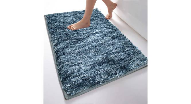 Princess Grey Solid Natural Fiber 35x24 inches Anti skid Doormat (Medium Size, Charcoal) by Urban Ladder - Front View Design 1 - 637776