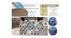 Jolene Grey Abstract Plastic 35x24 inches Anti skid Doormat (Grey, Medium Size) by Urban Ladder - Rear View Design 1 - 637811