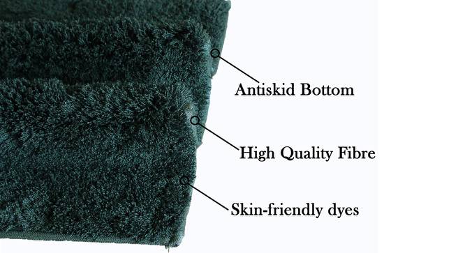 Aylin Green Solid Natural Fiber 35x24 inches Anti skid Doormat (Green, Medium Size) by Urban Ladder - Design 1 Side View - 637877