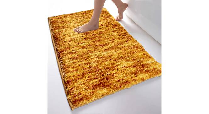 Leilany Gold Solid Natural Fiber 35x24 inches Anti skid Doormat (Gold, Medium Size) by Urban Ladder - Front View Design 1 - 637899