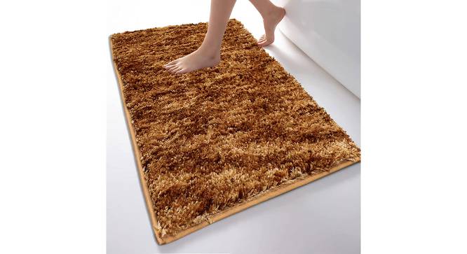 Chana Brown Solid Natural Fiber 35x24 inches Anti skid Doormat (Brown, Medium Size) by Urban Ladder - Front View Design 1 - 637973