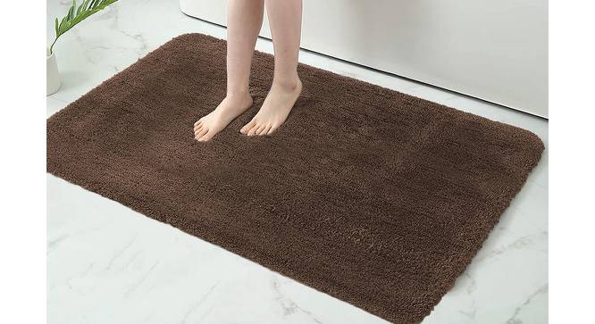 Miracle Brown Solid Natural Fiber 35x24 inches Anti skid Doormat (Coffee, Medium Size) by Urban Ladder - Front View Design 1 - 638025