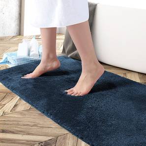 Doormats Design Navy Blue Solids Micro Fiber Doormat