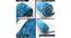 Andi Blue Solid Natural Fiber 55x23 inches Anti skid Doormat (Blue, Medium Size) by Urban Ladder - Ground View Design 1 - 638115