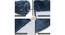 Kira Blue Solid Natural Fiber 35x24 inches Anti skid Doormat (Teal, Medium Size) by Urban Ladder - Rear View Design 1 - 638120