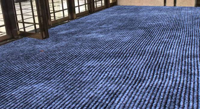Amalia Grey Solid Fabric 13x4 Ft Carpet (Grey) by Urban Ladder - Design 1 Side View - 638408