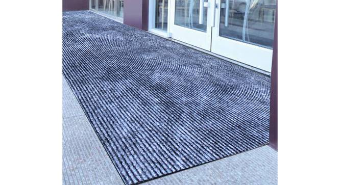 Briar Grey Solid Fabric 6x4 Ft Carpet (Grey) by Urban Ladder - Front View Design 1 - 638443
