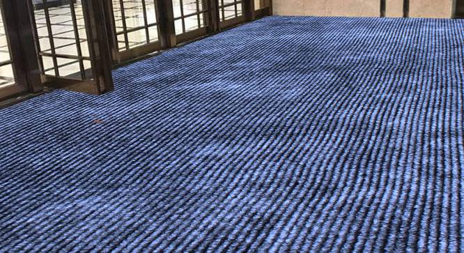 Alma Grey Solid Fabric 10x4 Ft Carpet (Grey) by Urban Ladder - Design 1 Side View - 638455