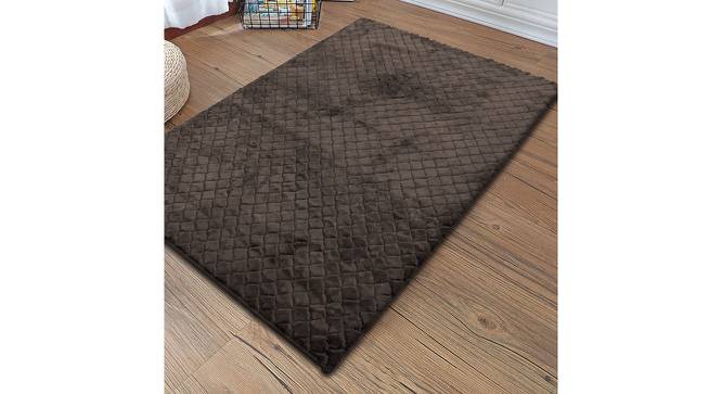 Heaven Brown Solid Natural Fiber 5x3 Ft Carpet (Cocoa) by Urban Ladder - Front View Design 1 - 638620