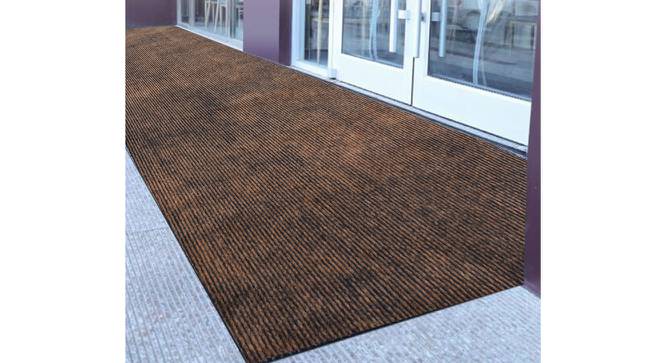Wayne Beige Solid Fabric 19x4 Ft Carpet (Camel) by Urban Ladder - Front View Design 1 - 638793