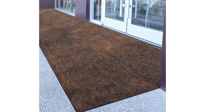 Otis Beige Solid Fabric 8x4 Ft Carpet (Camel) by Urban Ladder - Front View Design 1 - 638917