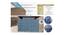 Maliyah Blue Abstract Plastic 24x24 inches Anti-Skid Bath Mat (Stone) by Urban Ladder - Rear View Design 1 - 639051