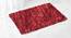 Kynlee Red Solid Natural Fiber 23x15 inches Anti-Skid Bath Mat (Red) by Urban Ladder - Front View Design 1 - 639087