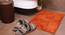 Nellie Orange Solid Natural Fiber 23x15 inches Anti-Skid Bath Mat (Rust) by Urban Ladder - Front View Design 1 - 639090