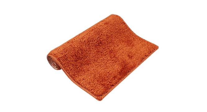 Nellie Orange Solid Natural Fiber 23x15 inches Anti-Skid Bath Mat (Rust) by Urban Ladder - Design 1 Side View - 639100