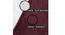 Jayla Purple Solid Natural Fiber 24x16 inches Anti-Skid Bath Mat (Wine) by Urban Ladder - Rear View Design 1 - 639114
