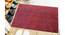 Gloria Maroon Solid Fabric 24x16 inches Anti-Skid Bath Mat (Maroon) by Urban Ladder - Front View Design 1 - 639152