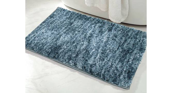 Ryann Grey Solid Natural Fiber 24x16 inches Anti-Skid Bath Mat (Charcoal) by Urban Ladder - Front View Design 1 - 639268
