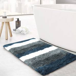 Bath Mats Design Green Solids Microfiber Bath Mat - Set of 1