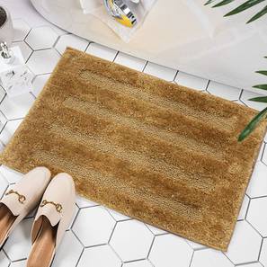 Bath Mats Design Gold Solids Microfiber Bath Mat - Set of 1