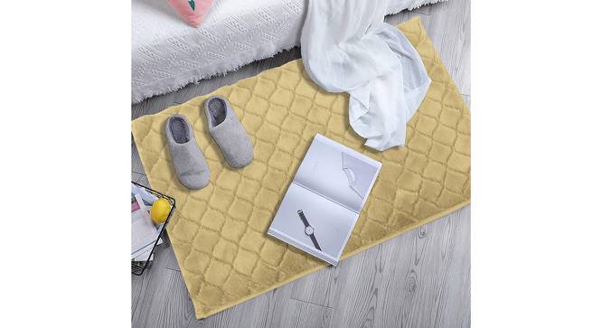 Gold Solids Polyester Bath Mat - Set of 1 - Urban Ladder