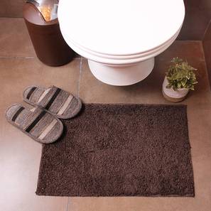 Decor Deals Starting From 149 Design Chocolate Solids Microfiber Bath Mat - Set of 1