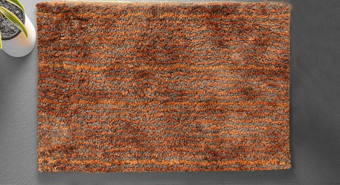 Kamilah Brown Solid Natural Fiber 23x15 inches Anti-Skid Bath Mat (Coffee) by Urban Ladder - Front View Design 1 - 639512