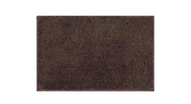 Sariyah Brown Solid Natural Fiber 23x15 inches Anti-Skid Bath Mat (Coffee) by Urban Ladder - Front View Design 1 - 639515
