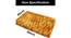 Jazmine Gold Solid Natural Fiber 24x16 inches Anti-Skid Bath Mat (Gold) by Urban Ladder - Design 1 Dimension - 639522