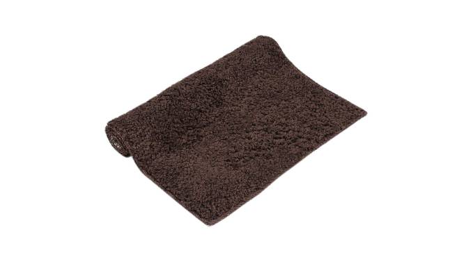 Marianna Brown Solid Natural Fiber 23x15 inches Anti-Skid Bath Mat (Chocolate) by Urban Ladder - Design 1 Side View - 639528