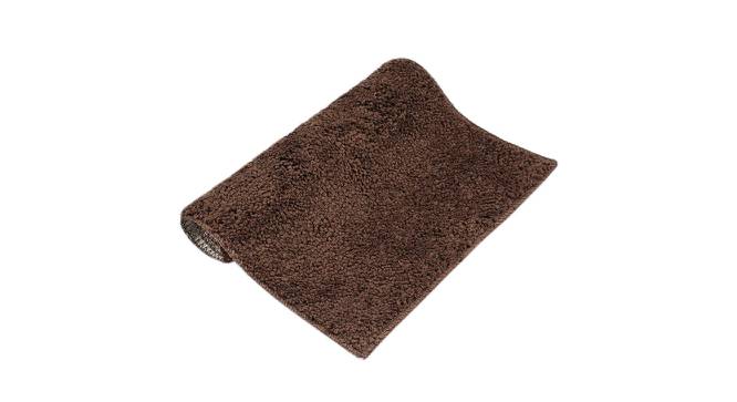 Sariyah Brown Solid Natural Fiber 23x15 inches Anti-Skid Bath Mat (Coffee) by Urban Ladder - Design 1 Side View - 639529