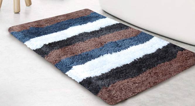 Catherine Brown Solid Natural Fiber 24x16 inches Anti-Skid Bath Mat (Brown) by Urban Ladder - Front View Design 1 - 639636