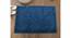 Landry Blue Solid Natural Fiber 24x16 inches Anti-Skid Bath Mat (Teal) by Urban Ladder - Front View Design 1 - 639643